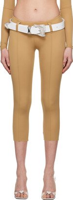 Tan Yasmin Leggings