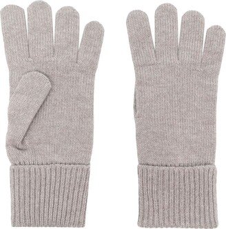 Logo-Patch Cashmere Gloves-AB