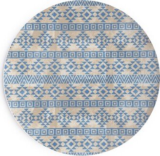 Salad Plates: Modern Desert - Geometric Salad Plate, Blue