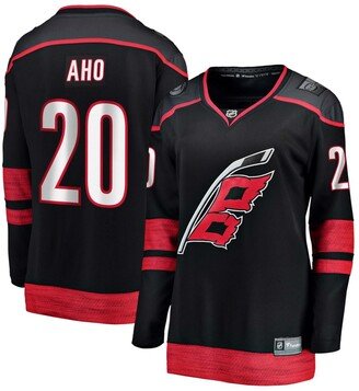 Women's Sebastian Aho Black Carolina Hurricanes Alternate Premier Breakaway Jersey