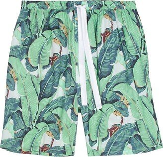 Martinique Banana Leaf Sleep Shorts-AA