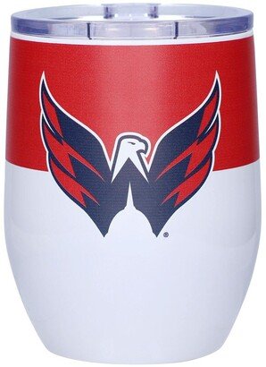 Washington Capitals 16 oz Colorblock Stainless Steel Curved Tumbler