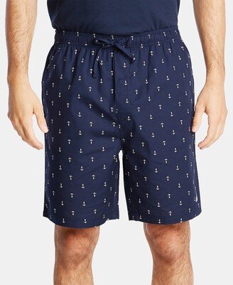 Men's Cotton Anchor-Print Pajama Shorts