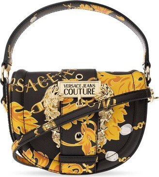 Baroque Printed Foldover Top Crossbody Bag