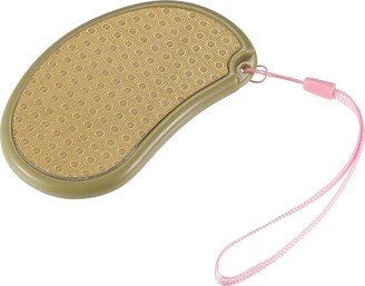 Unique Bargains Stainless Steel Removes Dead Skin Pedicure Scrubber Foot File 1 Pc Gold Tone