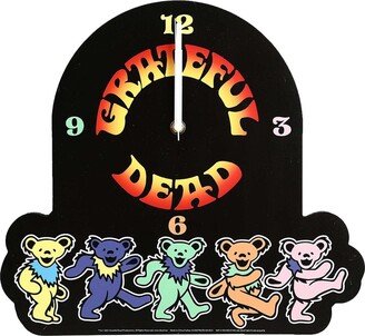 The Grateful Dead Dancing Bears Wood Wall Clock