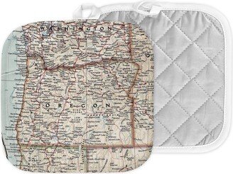 Oregon Map Hot Pad - Pot Holder Kitchen Airbnb Wedding Gift Housewarming