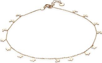 Saks Fifth Avenue Made in Italy 14K Yellow Gold Butterfly Charm Anklet