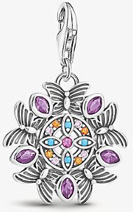 Womens Multicoloured Charm Club Kaleidoscope Sterling-silver and Cubic Zirconia Charm