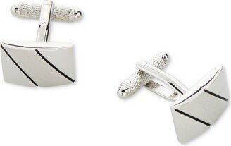 Perry Ellis Portfolio Men's Diagonal Line Cufflinks