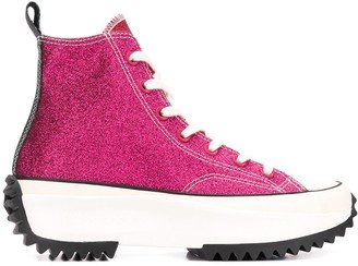 x JW Anderdon Run Star Hike Hi Glitter Pack sneakers