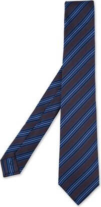 Regimental Mogador Tie In Blue And Brown