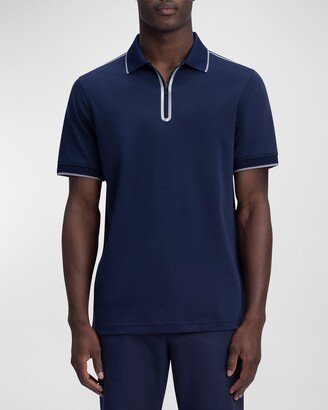 Men's 1/4-Zip Tipped Polo Shirt