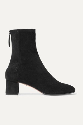 Saint Honoré 50 Suede Sock Boots - Black