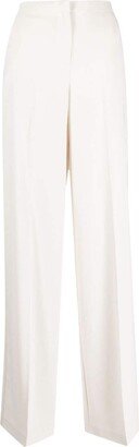 Wide-Leg Tailored Trousers-AL