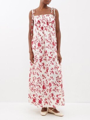 Irina Floral-print Linen-blend Maxi Dress