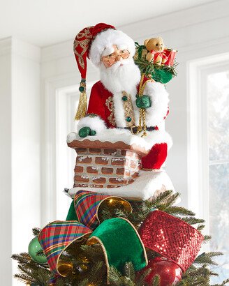 Katherine's Collection Climbing Chimney Santa Tree Topper