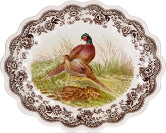 Woodland Pheasant Oval Fluted Dish