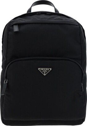 Triangle Logo Plaque Backpack