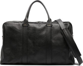 Zip-Fastening Leather Holdall