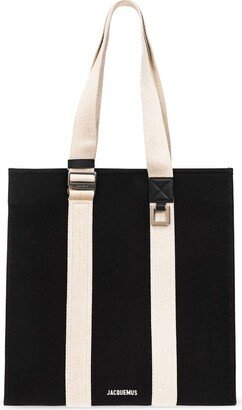 Le Cabas Cuerda Grosgrain Messenger Tote Bag