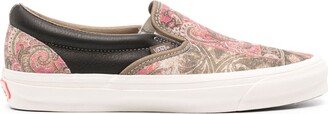 Paisley-Print Slip-On Sneakers