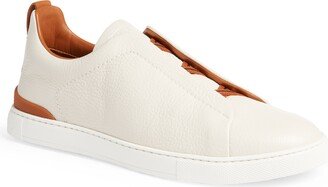 Triple Stitch Deerskin Slip-On Sneaker-AA