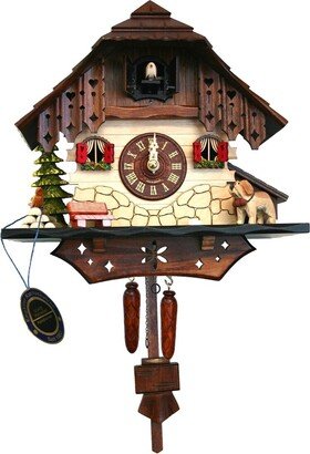 Alexander Taron 13 Engstler Battery-Operated Dog Cuckoo Wall Clock