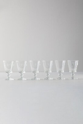 Bee Wine Glasses, Set of 6