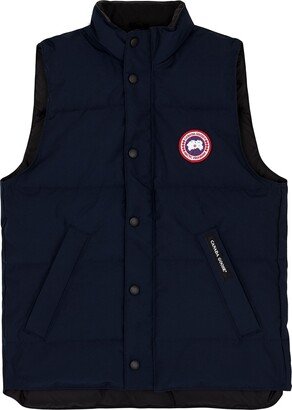 Kids Vanier Navy Quilted Arctic-Tech Shell Gilet, Gilet