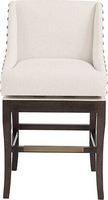 Marcello Counter Stool with Pewter Nailhead Trim