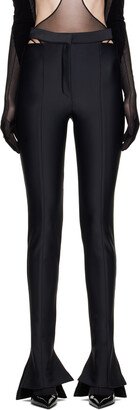 Black Flared Leggings-AB