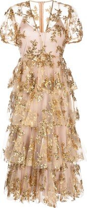 Parody sequin-embellished midi dress