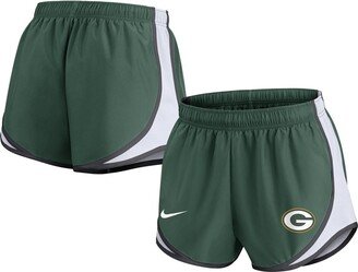 Women's Green Green Bay Packers Plus Size Tempo Shorts