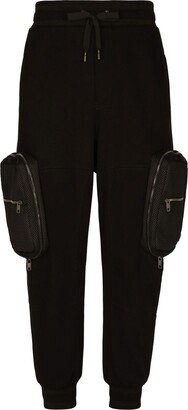 Drawstring Cotton-Blend Track Pants