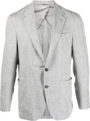 Single-Breasted Blazer-BN