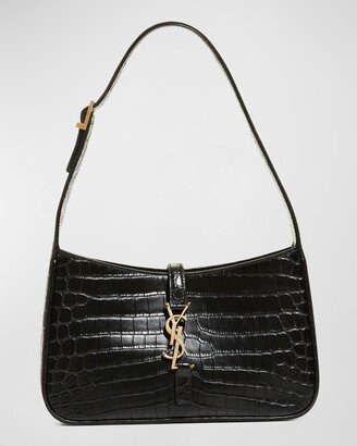 Le 5 A 7 Croc-Embossed Hobo Bag