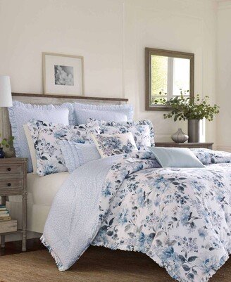 Chloe Cotton Reversible 3 Piece Comforter Set, King