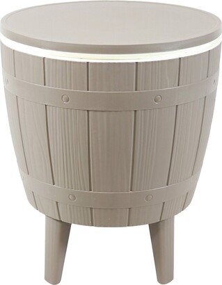 Sunnydaze Wood-Look Adjustable-Height Patio Cooler