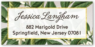 Address Labels: Botanical Dream Address Label, Green, Matte