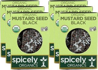 Spicely Organics Black Mustard Seed - Case of 6/.5 oz