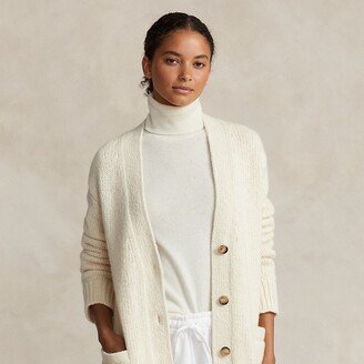 Donegal Wool V-Neck Cardigan