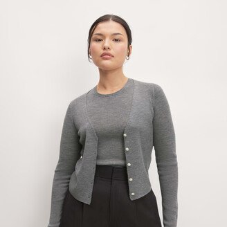 The Ultrafine Merino Ribbed Cardigan