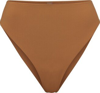 Signature Swim Mid Waist Bottoms | Almond