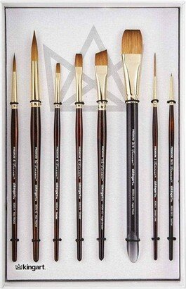 8ct Finesse Brush Set Short handle