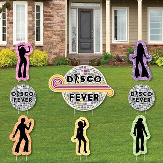 Big Dot Of Happiness 70's Disco - Outdoor Lawn Decor - 1970's Disco Fever Yard Signs - Set of 8