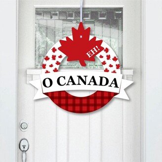 Big Dot Of Happiness Canada Day - Outdoor Canadian Party Decor - Front Door Wreath