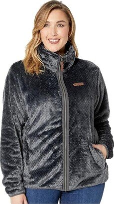 Plus Size Fire Side II Sherpa Full Zip (Shark) Women's Coat