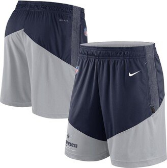 Men's Navy and Gray Dallas Cowboys Primary Lockup Performance Shorts - Navy, Gray