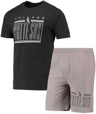 Men's Concepts Sport Gray, Black Chicago White Sox Meter T-shirt and Shorts Sleep Set - Gray, Black